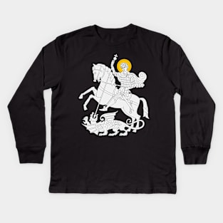 Saint George and the Dragon Kids Long Sleeve T-Shirt